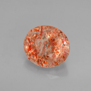 Piedrasol Naranja natural de 1.56 ct, Transparente, Transparente / Translúcido