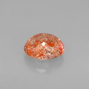 Piedra sol naranja natural de 1,02 ct, transparente, transparente / translúcido