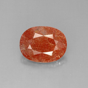 Piedra sol naranja natural de 5,96 ct, transparente, transparente / translúcido