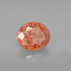 Piedra sol naranja natural de 2,29 ct, transparente, transparente / translúcido