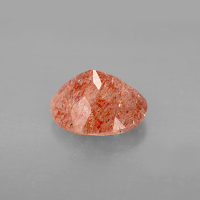 Piedra sol naranja natural de 2,29 ct, transparente, transparente / translúcido