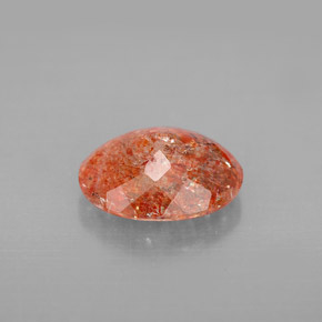 Piedra sol naranja natural de 2,28 ct, transparente, transparente / translúcido