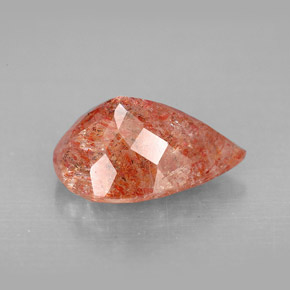 Piedra sol naranja natural de 3,50 ct, transparente, transparente / translúcido