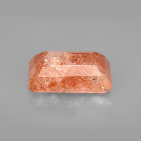 Piedra sol naranja natural de 4,29 ct, transparente, transparente / translúcido