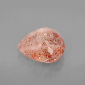 Piedra sol naranja natural de 4,42 ct, transparente, transparente / translúcido