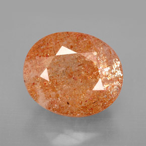 Piedra sol naranja natural de 6,77 ct, transparente, transparente / translúcido