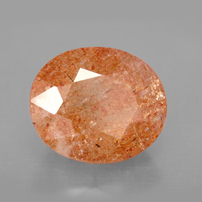 Piedra sol naranja natural de 6,77 ct, transparente, transparente / translúcido