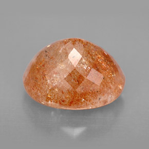 Piedra sol naranja natural de 6,77 ct, transparente, transparente / translúcido