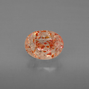 Piedrasol Naranja natural de 1.12 ct, Transparente, Transparente / Translúcido