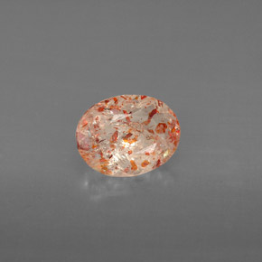 Piedra sol naranja natural de 1,05 ct, transparente, transparente / translúcido