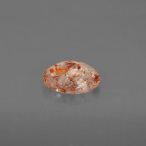 Piedra sol naranja natural de 1,05 ct, transparente, transparente / translúcido