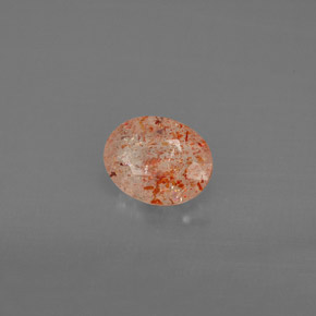 Piedrasol Naranja natural de 0.83 ct, Transparente, Transparente / Translúcido