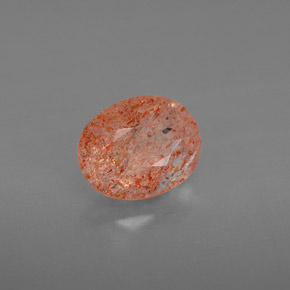 Piedrasol Naranja natural de 1.32 ct, Transparente, Transparente / Translúcido