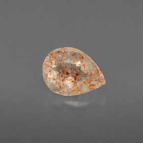 Piedrasol Naranja natural de 0.74 ct, Transparente, Transparente / Translúcido