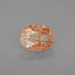 Piedra sol naranja natural de 1,02 ct, transparente, transparente / translúcido