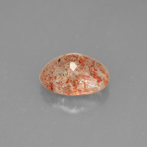 Piedra sol naranja natural de 1,02 ct, transparente, transparente / translúcido
