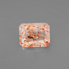 Piedrasol Naranja natural de 1.59 ct, Transparente, Transparente / Translúcido