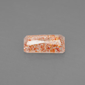 Piedra sol naranja natural de 1,15 ct, transparente, transparente / translúcido