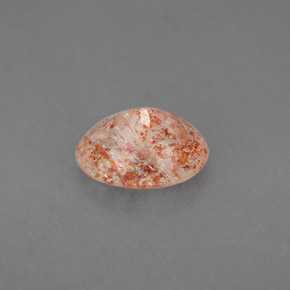 Piedra sol naranja natural de 1,34 ct, transparente, transparente / translúcido