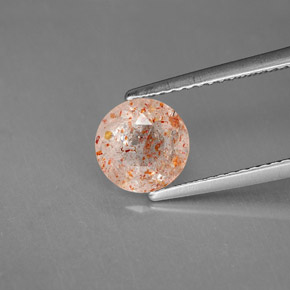 Piedrasol Naranja natural de 1.41 ct, Transparente, Transparente / Translúcido