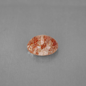 Piedra sol naranja natural de 1,53 ct, transparente, transparente / translúcido