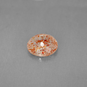 Piedra sol naranja natural de 1,53 ct, transparente, transparente / translúcido
