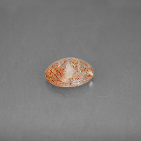 Piedra sol naranja natural de 1,10 ct, transparente, transparente / translúcido