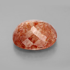 Piedra sol naranja natural de 8,03 ct, transparente, transparente / translúcido