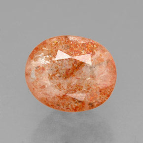 Piedra sol naranja natural de 1,59 ct, transparente, transparente / translúcido