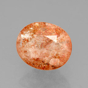 Piedra sol naranja natural de 1,59 ct, transparente, transparente / translúcido