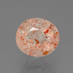 Piedra sol naranja natural de 1,53 ct, transparente, transparente / translúcido