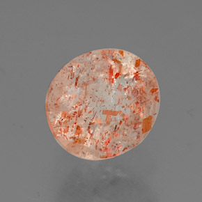 Piedra sol naranja natural de 1,53 ct, transparente, transparente / translúcido
