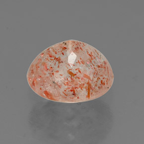 Piedra sol naranja natural de 1,53 ct, transparente, transparente / translúcido