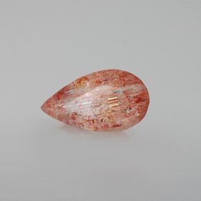 Piedra sol naranja natural de 2,84 ct, transparente, transparente / translúcido