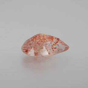 Piedra sol naranja natural de 2,84 ct, transparente, transparente / translúcido