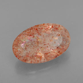 Piedra sol naranja natural de 4,06 ct, transparente, transparente / translúcido