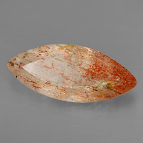 Piedra sol naranja natural de 4,76 ct, transparente, transparente / translúcido