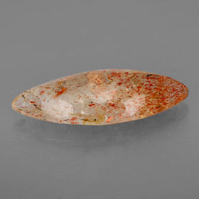 Piedra sol naranja natural de 4,76 ct, transparente, transparente / translúcido