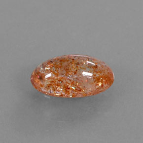 Piedra sol naranja natural de 1,70 ct, transparente, transparente / translúcido
