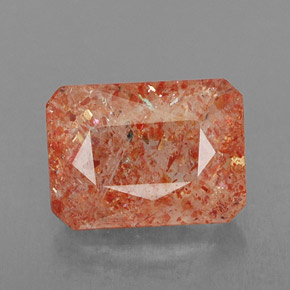 Piedra sol naranja natural de 1,77 ct, transparente, transparente / translúcido