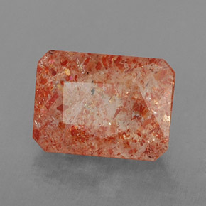 Piedra sol naranja natural de 1,77 ct, transparente, transparente / translúcido