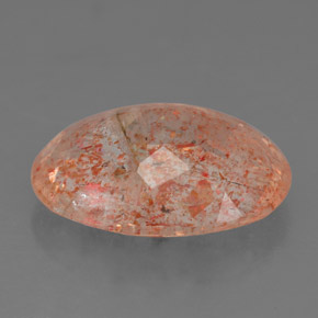 Piedra sol naranja natural de 4,81 ct, transparente, transparente / translúcido