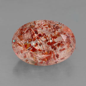 Piedra sol naranja natural de 2,10 ct, transparente, transparente / translúcido