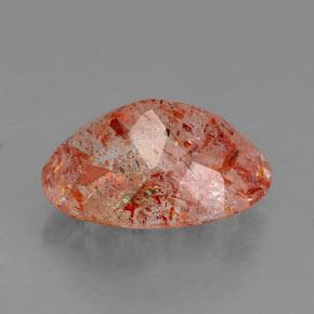 Piedra sol naranja natural de 2,10 ct, transparente, transparente / translúcido