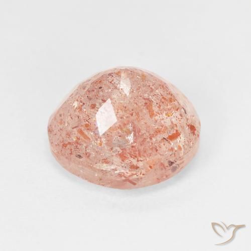 Piedrasol Light Grapefruit Pink natural de 3.45 ct, Redondo, Transparente