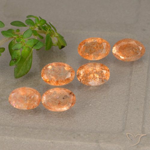 3.03ctw Natural Naranja oscuro Piedrasol, Ovalada, Translúcido