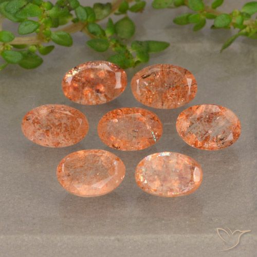 3.92ctw Natural Naranja claro medio Piedrasol, Ovalada, Translúcido