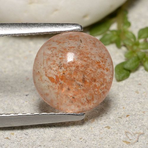 1.84ct Natural Naranja rojizo Piedrasol, Redondo, Translúcido
