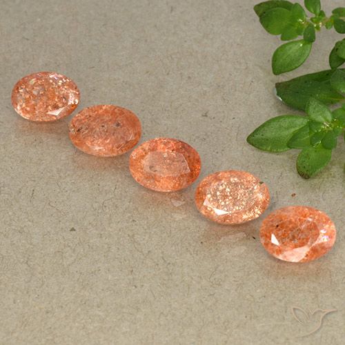 3.92ctw Natural Naranja rojizo Piedrasol, Ovalada, Translúcido
