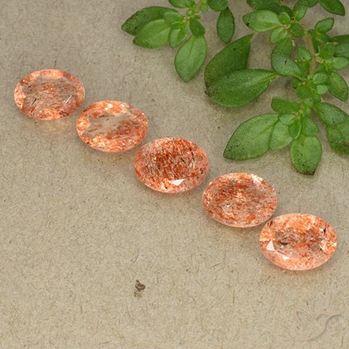 3.24ctw Natural Naranja claro medio Piedrasol, Ovalada, Translúcido